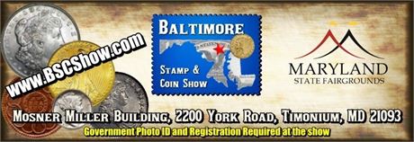 Baltimore Stamp and Coin Show - October 3, 2026