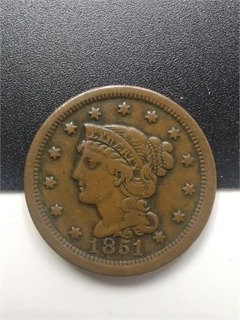 1851 Large Cent