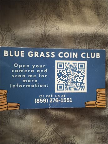 Bluegrass Coin Club, Lexington KY