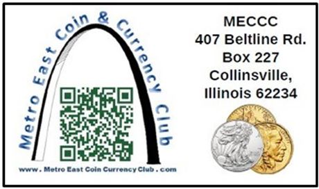 Metro East Coin & Currency Club Coin Show - Collinsville, IL - October 4th