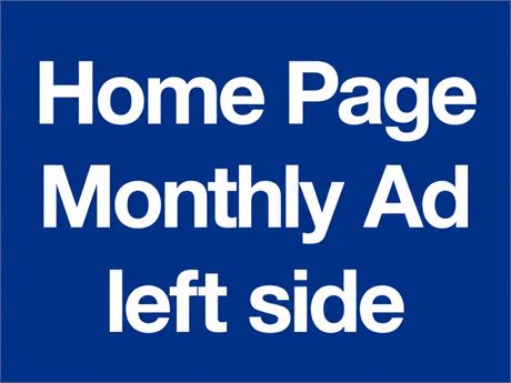 Home Page Standard Ad (located on the left side of the home page)
