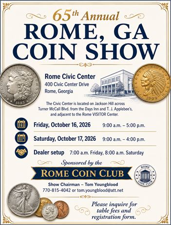 Rome Coin Show - 65th  Annual