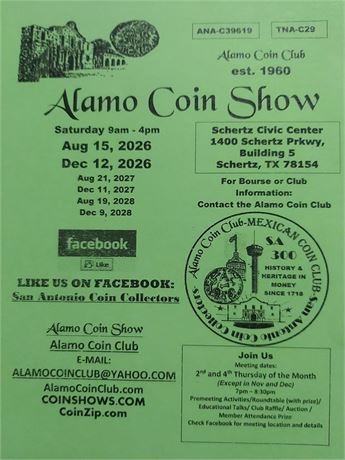 Almo Coin Club Show | Aug 19th