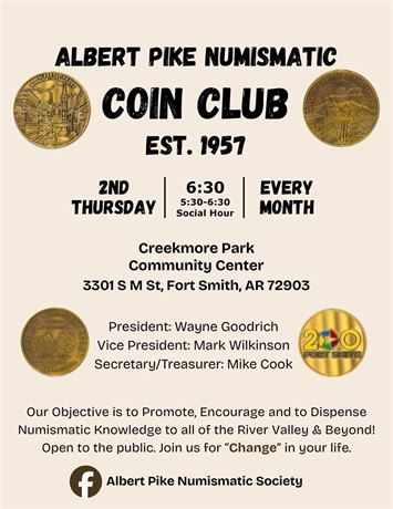 Albert Pike Numismatic Society Coin Club (Dec 10th Meeting)