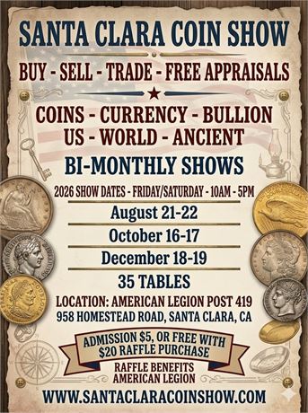Santa Clara Coin Show - October 15-16