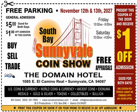 South Bay/Sunnyvale Coin Show