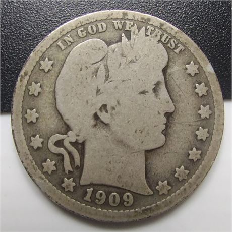 1909 D Barber Quarter