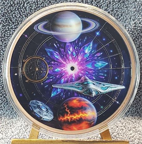 Space Warp - 10 AVDP oz, .999 Copper Round
