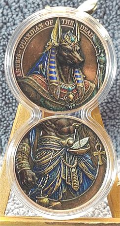 3D - Anubis - Guardian of the Dead, 2 - 1 oz .999 Copper Rounds