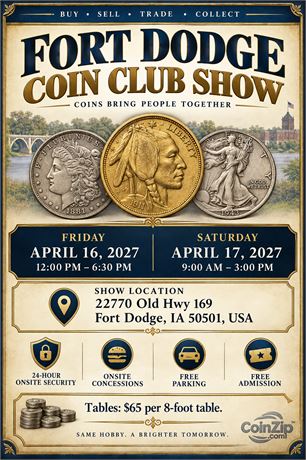 Fort Dodge Coin Club Show