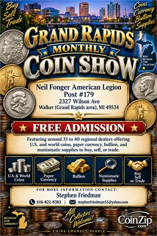 Grand Rapids Monthly Coin Show